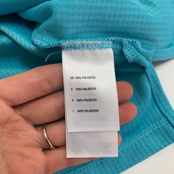 The North Face Flight Series Polo Shirt Womens S Small Blue Short Sleeve 1/4 Zip - Picture 11 of 14